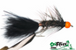 Woolly Bugger Black (Orange Bead)
