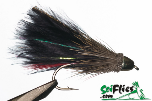 Marabou Muddler Black (Gold Cone)