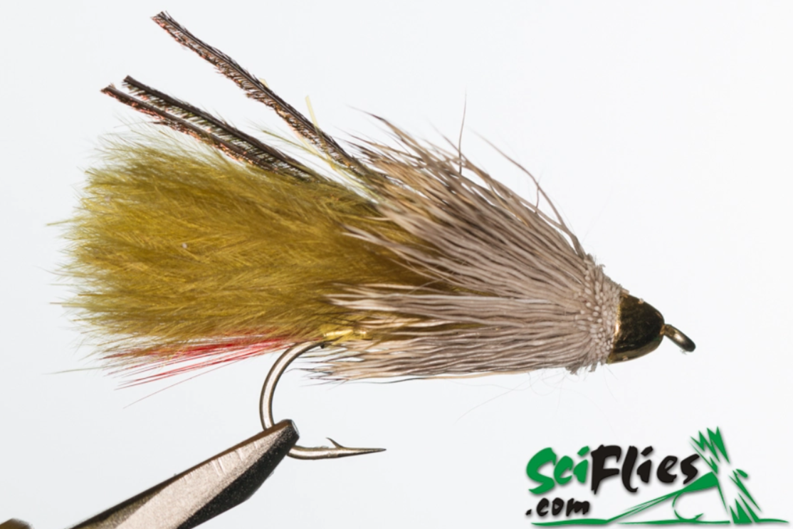 Marabou Muddler Olive (Gold Cone)